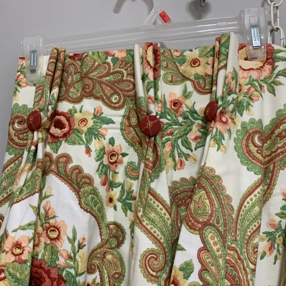 Custom floral drapes